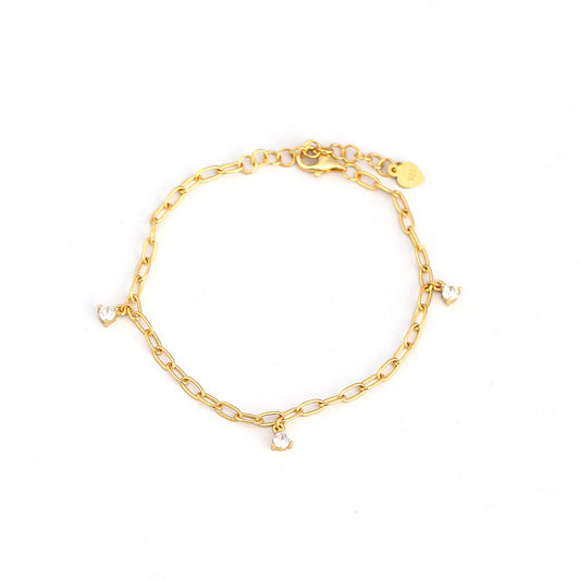 Galvanik Armband mit Steinen