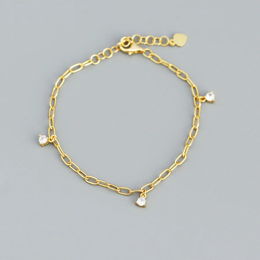 Galvanik Armband mit Steinen