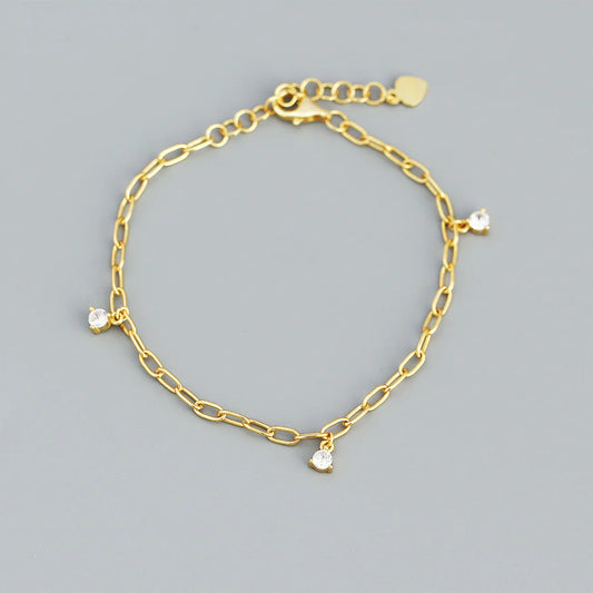 Galvanik Armband mit Steinen